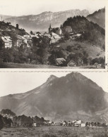 2 CPSM 73 LE CHATELARD VUE GENERALE  LE ROSSANAZ ET L'ARCLUSAZ - Autres & Non Classés