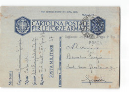 AG2810 POSTA MILITARE 37 - 29  REGG. ARTIGLIERIA X GENOVA - Militärpost (MP)