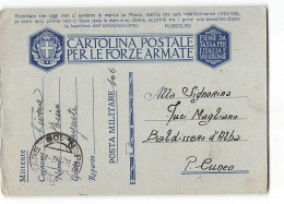 AG2812 POSTA MILITARE 106 X BALDISSERO D'ALBA - CUNEO - Military Mail (PM)