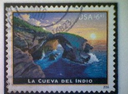 United States, Scott #5040, Used(o), 2016, American Landmarks Series: Cueva Del Indio, $6.45, Multicolored - Usados