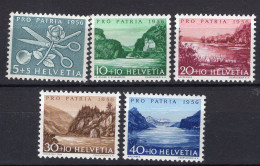 T3825 - SWITZERLAND Yv N°576/80 ** Pro Patria Fete Nationale - Unused Stamps