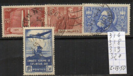 FRANCE OBLITÉRÉ - N° 316-318-319-320 - Used Stamps