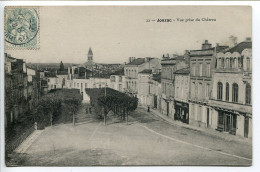 CPA Voyagé 1906 * JONZAC Vue Prise Du Château - Jonzac