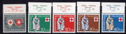 T3827 - SWITZERLAND Yv N°590/94 ** Pro Patria Fete Nationale - Nuovi