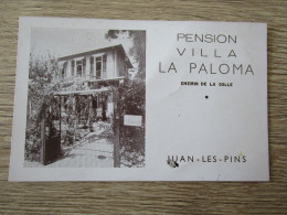 06 JUAN LES PINS PENSION VILLA LA PALOMA CHEMIN DE LA COLLE - Juan-les-Pins