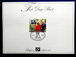 1999...40 ANS DE MARIAGE DE ALBERT ET PAOLA - Used Stamps