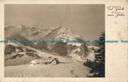 R117523 Viel Gluck Im Neuen Jahre. Winter Scene. Mountains And Snow - Monde