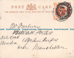 R117630 Old Written Postcard. 1899 - Monde