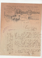 16-G.Roullet-Derruaz...Mercerie En Gros, Chaussures, Broderies & Dentelles....Angoulême ...(Charente).....1906 - Kleding & Textiel
