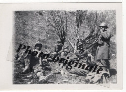 Photo Originale - Militaires Soldats Bidasses Armée Guerre - Année Lieu ? - Montagne - Guerra, Militari