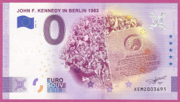 0-Euro XEMZ 31 2020 JOHN F. KENNEDY IN BERLIN 1963 - SERIE DEUTSCHE EINHEIT - Privatentwürfe