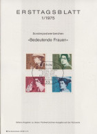 Deutschland ETB 1/1975 - Bedeutende Deutsche Frauen - Schriftstellerinnen (Mi.Nr.826-829 ) - 1974-1980