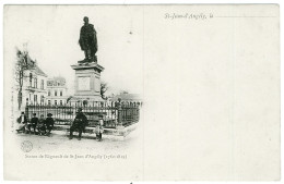 17 - B8050CPA - SAINT JEAN D'ANGELY - BORDEAUX - Statue De Regnault - CARTE PIONNIERE - Parfait état - CHARENTE-MARITIME - Saint-Jean-d'Angely