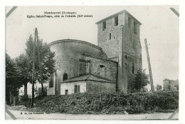 24 - B6710CPA - MONTCARET - Eglise Saint Pierre Côté De L'abside - Bon état - DORDOGNE - Other & Unclassified