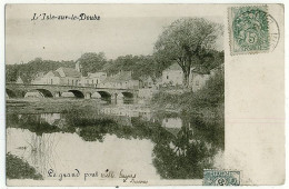 25 - B6308CPA - L'ISLE SUR LE DOUBS - Le Grand Pont - CARTE PIONNIERE - Bon état - DOUBS - Isle Sur Le Doubs