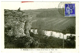 37 - B4249CPSM - COURCAY - Rocher De La Pinone Et L'Indre - Très Bon état - INDRE-ET-LOIRE - Other & Unclassified