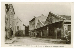 43 - B3582CPA - MONISTROL SUR LOIRE - L'église Et La Halle - Parfait état - HAUTE-LOIRE - Monistrol Sur Loire