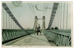 45 - B3536CPA - BONNY - Pont Suspendu (perspective) - Très Bon état - LOIRET - Other & Unclassified