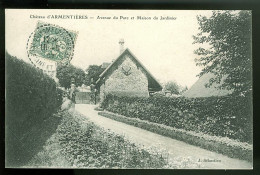 77 - B1321CPA - ARMENTIERES - Avenue Du Parc Et Maison Du Jardinier - Bon état - SEINE-ET-MARNE - Other & Unclassified