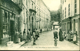 77 - B1266CPA - MEAUX - 35 - Rue Saint Rémy Et Ancien Séminaire - Bon état - SEINE-ET-MARNE - Meaux