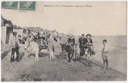 44 - B17597CPA - LA BAULE - Promenade A Anes Sur La Plage - Bon état - LOIRE-ATLANTIQUE - La Baule-Escoublac