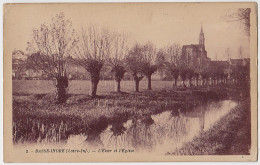 44 - B17535CPA - BASSE INDRE - Etier Et Eglise - Très Bon état - LOIRE-ATLANTIQUE - Basse-Indre