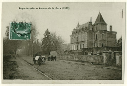 40 - B16979CPA - PEYREHORADE - Avenue De La Gare 1909 - Très Bon état - LANDES - Peyrehorade