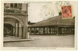 82 - B16442CPA - BEAUMONT DE LOMAGNE - Les Arcades Et La Halle - Très Bon état - TARN-ET-GARONNE - Beaumont De Lomagne