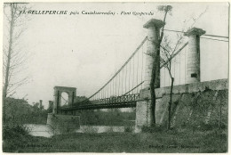 82 - B16444CPA - BELLEPERCHE - Pont Suspendu - Très Bon état - TARN-ET-GARONNE - Autres & Non Classés