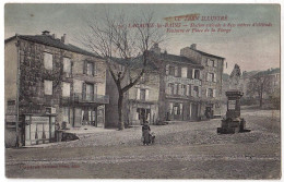81 - B16609CPA - LACAUNE LES BAINS - Fontaine Et Place De La Vierge - Cafe Calas - Bon état - TARN - Other & Unclassified