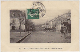 47 - B10826CPA - CASTELJALOUX LES BAINS - Avenue De La Gare - Très Bon état - LOT-ET-GARONNE - Casteljaloux