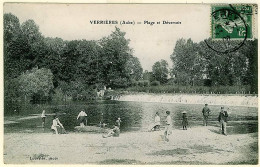 10 - B10647CPA - VERRIERES - Plage Et Deversoir - Très Bon état - AUBE - Autres & Non Classés