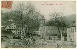 9 - B10426CPA - SAINT LARY - Place Et Eglise - Très Bon état - ARIEGE - Other & Unclassified