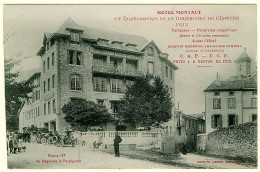 9 - B10344CPA - FOIX - Hotel Montaut, Hostellerie De La Barbacane CAF - TCF - Très Bon état - ARIEGE - Foix