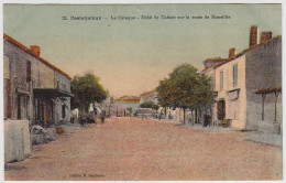 41 - B10833CPA - CASTELJALOUX - Débit De Tabacs Et Route De Houeilles - Parfait état - LOT-ET-GARONNE - Casteljaloux