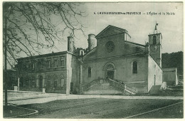 13 - B9692CPA - CHATEAURENARD EN PROVENCE - L'église Et La Mairie - Bon état - BOUCHES-DU-RHONE - Chateaurenard