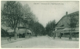 13 - B9636CPA - SALON - Boulevard De La République (1re Vue) - Très Bon état - BOUCHES-DU-RHONE - Salon De Provence
