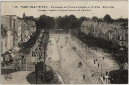 78 - B30981CPA - MAISONS LAFFITTE - Perspective Avenue Longueil Et Du Parc - Bon état - YVELINES - Maisons-Laffitte