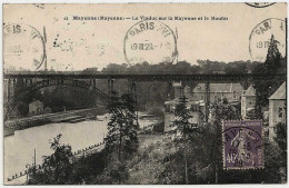 53 - B30683CPA - MAYENNE - Le Viaduc Sur La Mayenne Et Le Moulin - Bon état - MAYENNE - Mayenne