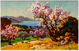 13 - B24553CPA - MARSEILLE - Illustrateur ROBERT - Amandiers En Fleurs - Parfait état - BOUCHES-DU-RHONE - Non Classés