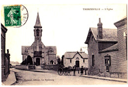 27 - B21988CPA - THIBOUVILLE - Eglise, Attelage - Bon état - EURE - Otros & Sin Clasificación