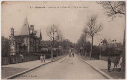 76 - B21669CPA - AUMALE - Avenue De La Gare Et La Villa Des Houx - Très Bon état - SEINE-MARITIME - Aumale