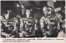 0 - F21518CPM - LE MONDE VECU - Serie 3 D 32 - 02/07/82 -ARKALYK - Jean Loup CHRETIEN 1er Cosmonaute Francais - Très Bon - Astronomie