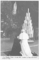0 - F21422CPM - LE MONDE VECU - Serie H - 69 - 14/08/83 - Lourdes - Le Pape Jean Paul II Devant La Vierge - Parfait état - Papas