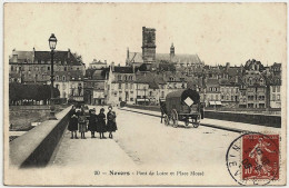 58 - B21143CPA - NEVERS - Pont De Loire Et Place Mosse - Très Bon état - NIEVRE - Nevers