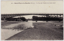 58 - B21100CPA - SAINT PIERRE LE MOUTIER - Le Pont Du Veurdre En Ciment Arme - Bon état - NIEVRE - Saint Pierre Le Moutier