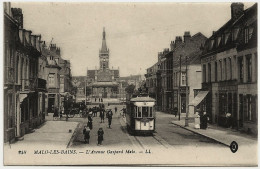 59 - B21267CPA - MALO LES BAINS - Avenue Gaspard Malo - Tramway - Parfait état - NORD - Malo Les Bains