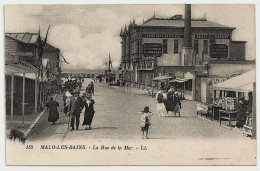 59 - B21258CPA - MALO LES BAINS - La Rue De La Mer, Cafe Belle Vue - Parfait état - NORD - Malo Les Bains