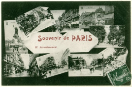 75 - B18249CPA - PARIS - ARR. 03 - Souvenir - Vues Multiples - Très Bon état - PARIS - Arrondissement: 03