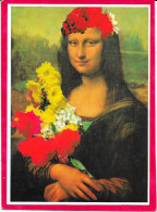 CPM  JOCONDE - MONA LISA Fleurs - P. Blanchard- Humour - Peintures & Tableaux